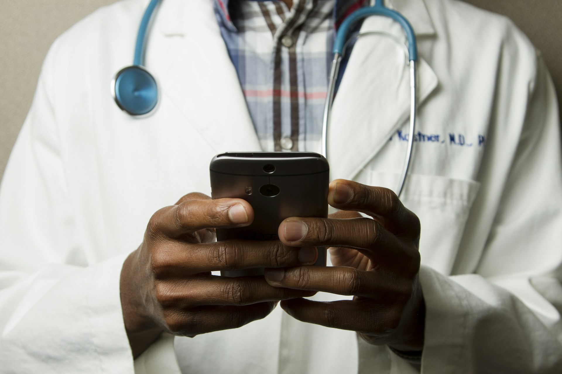 Healthcare professional using modern medical technology Healthcare professional using modern medical technology