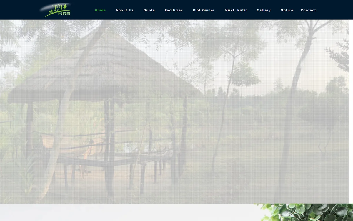 bashbarinrbvillage.com website design project by ZAMAN IT
