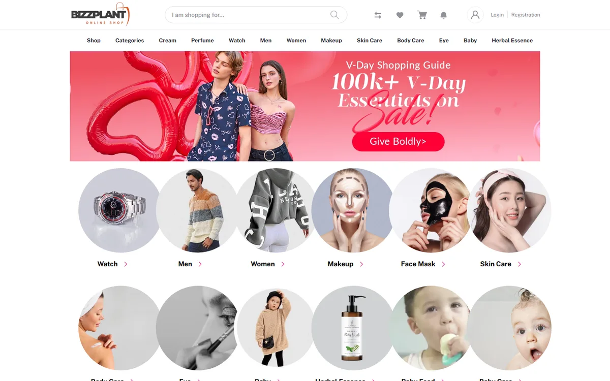 bizzplant.com website design project by ZAMAN IT