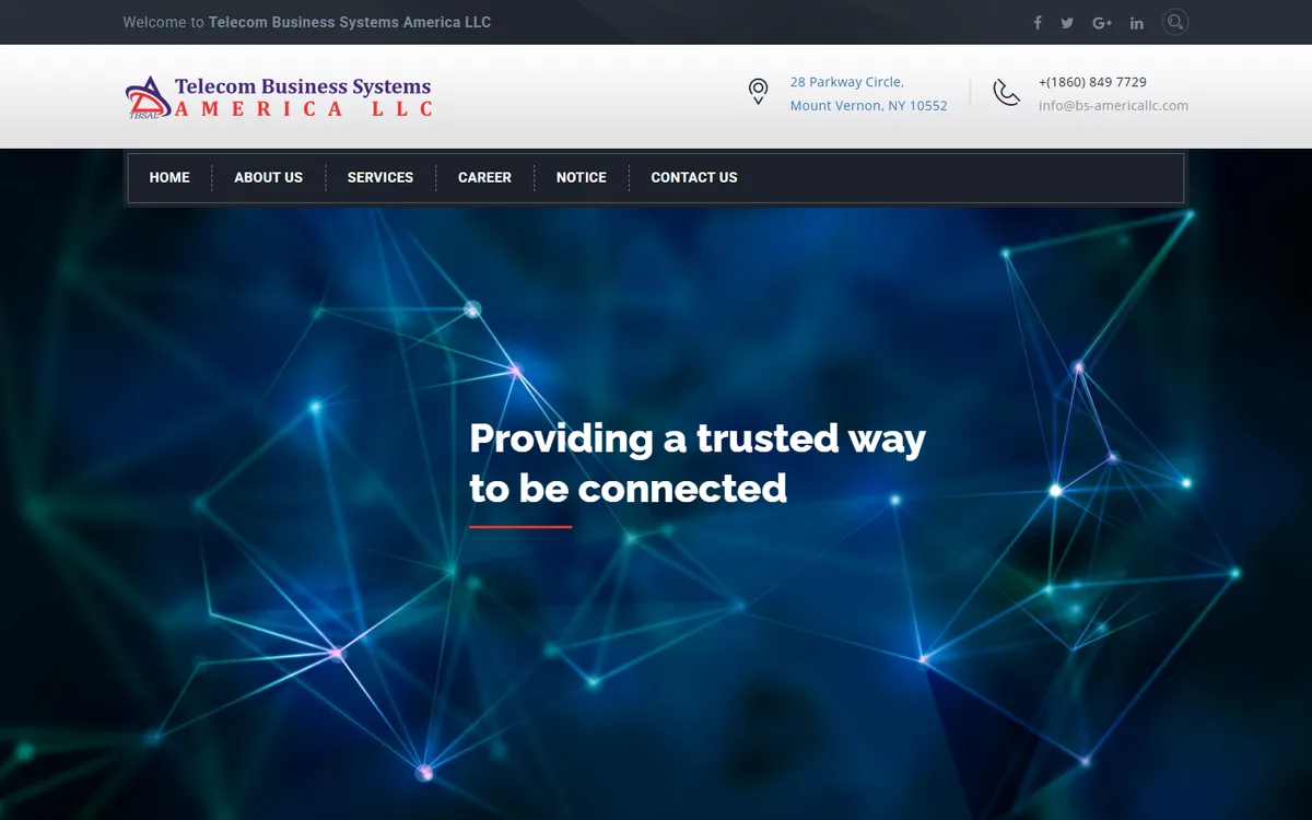 bs-americallc.com website design project by ZAMAN IT