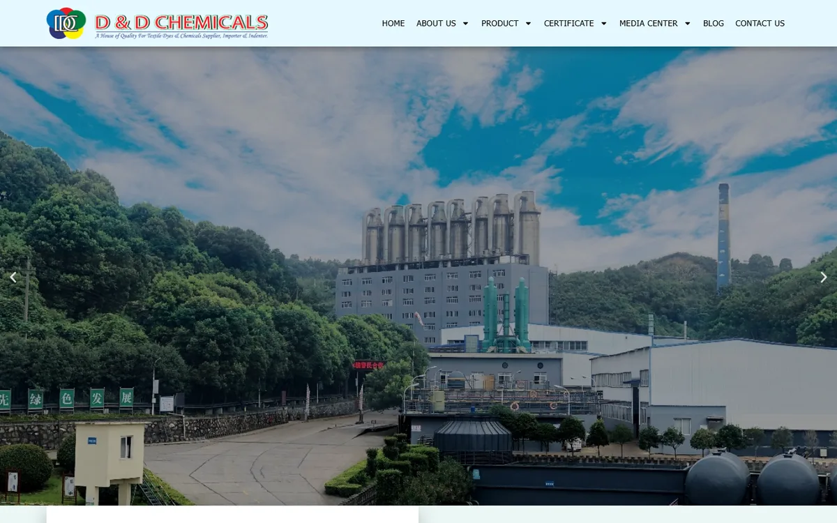 dndchem.com website design project by ZAMAN IT