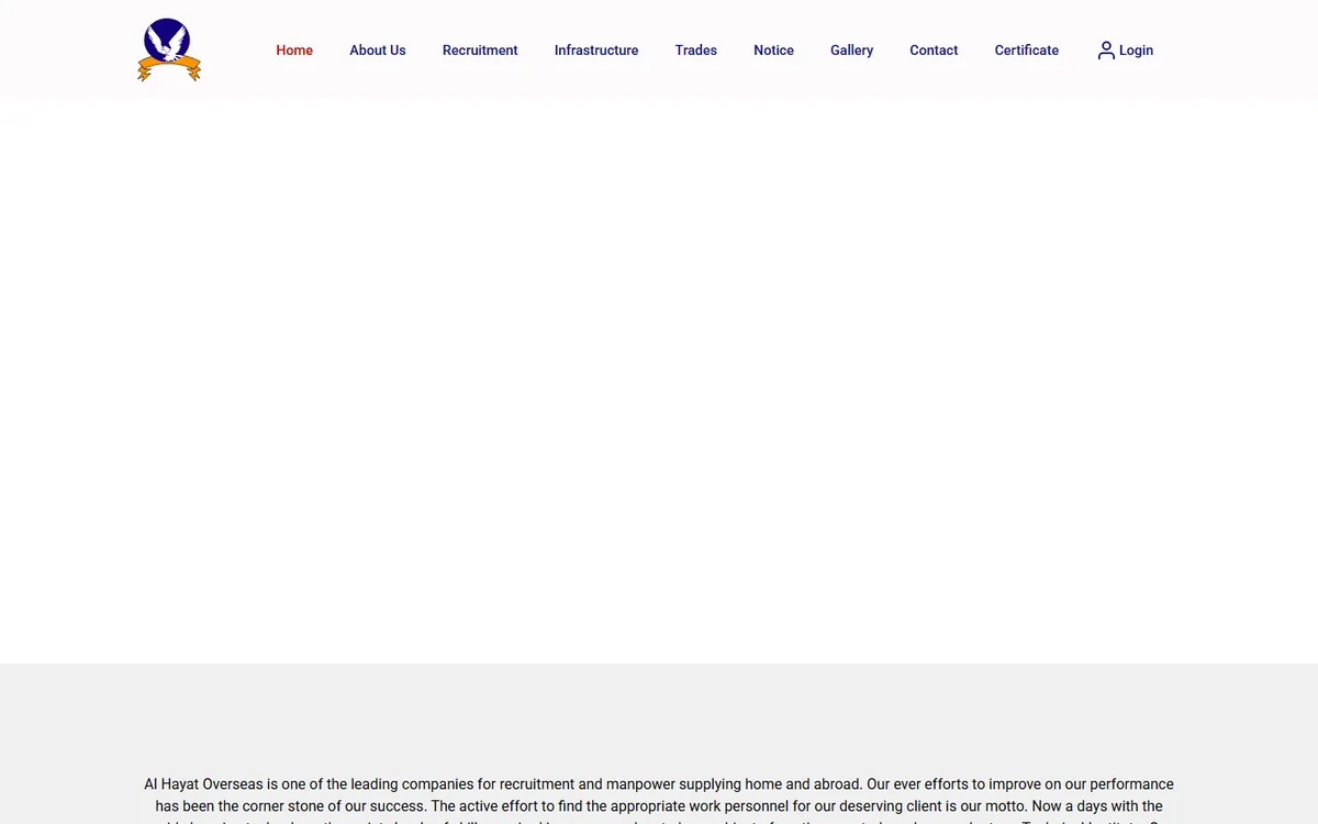hayatoverseas.com website design project by ZAMAN IT