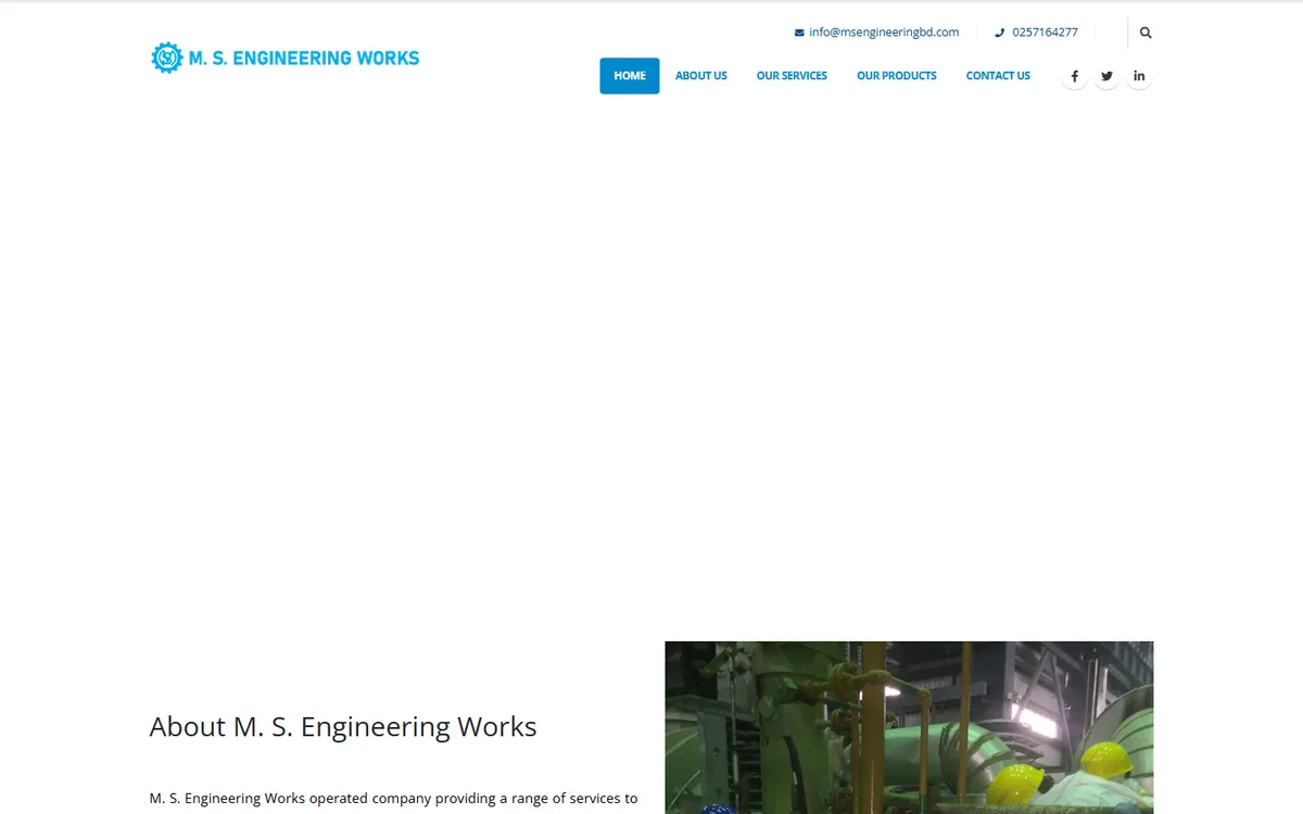 msengineeringbd.com website design project by ZAMAN IT