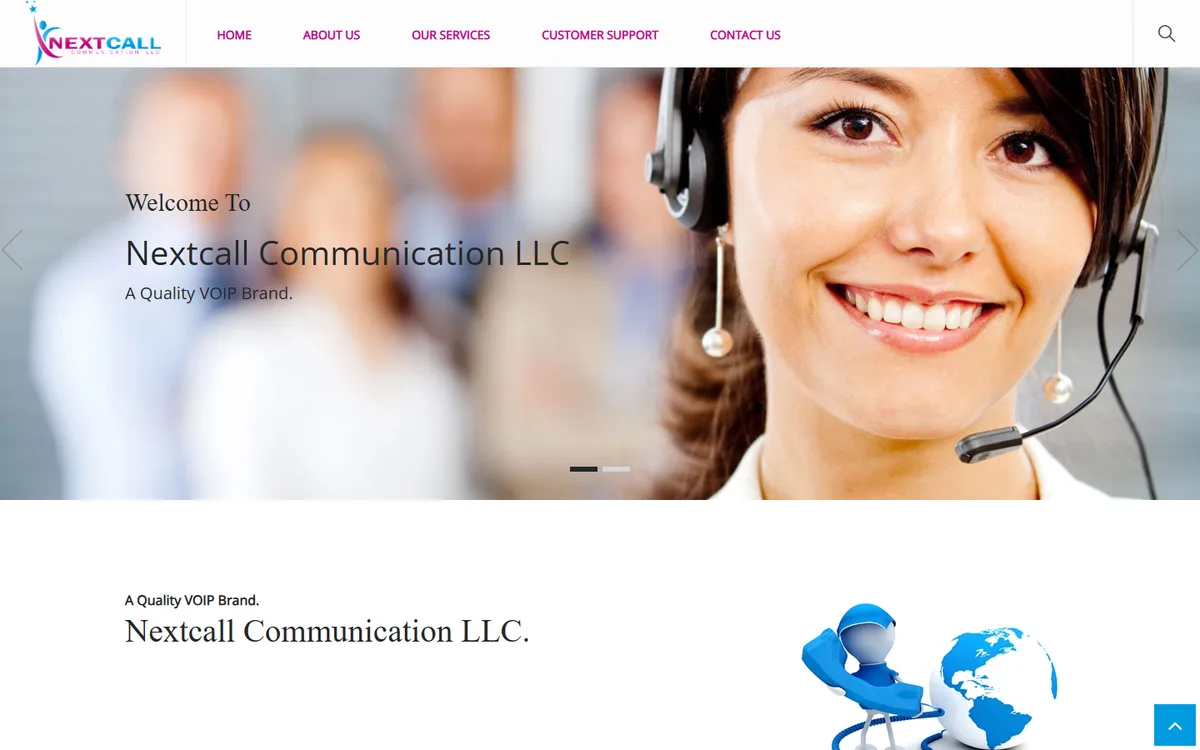 nextcall-llc.com website design project by ZAMAN IT