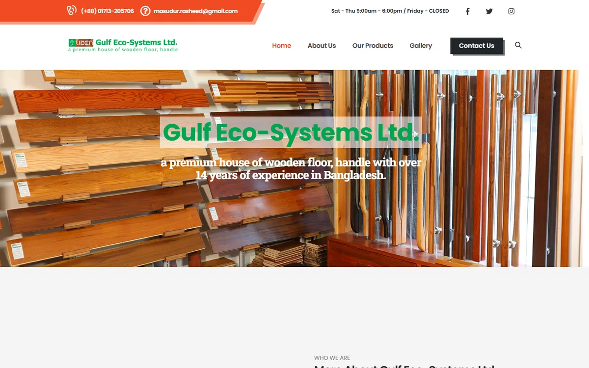 woodenfloorbd.com website design project by ZAMAN IT