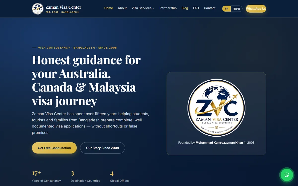 zvc.bd website design project by ZAMAN IT
