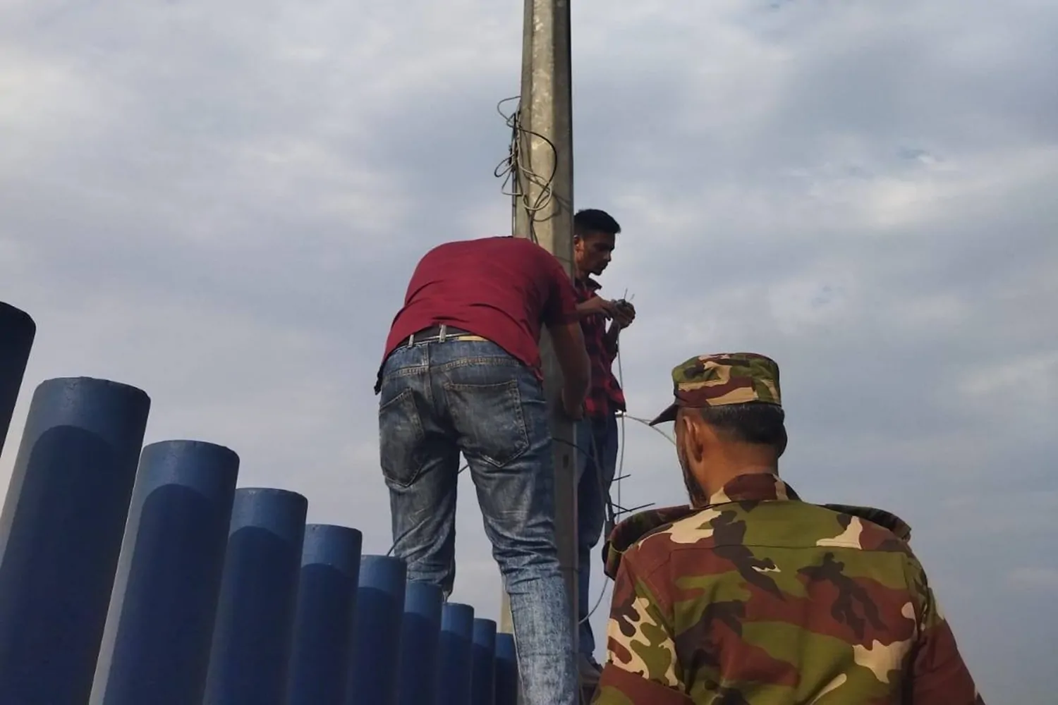CCTV Camera Setup at Kalshi Flyover